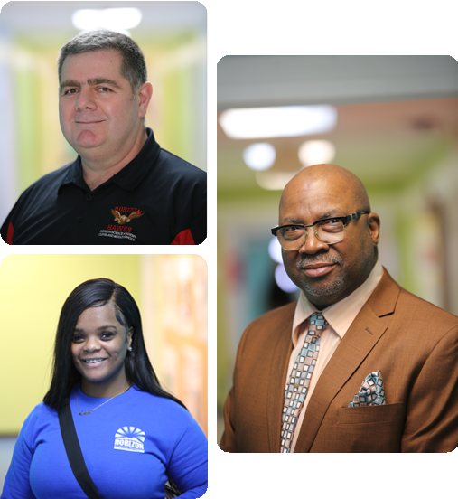 A collage of three HSA Teachers.